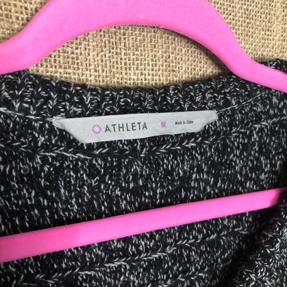 Athleta Northern Light Sweater SZ M V-Neck Knit - Picture 4 of 8
